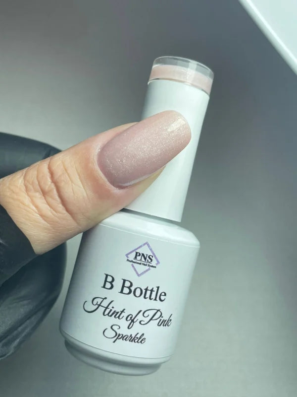 B Bottle Hint Of Pink Sparkle