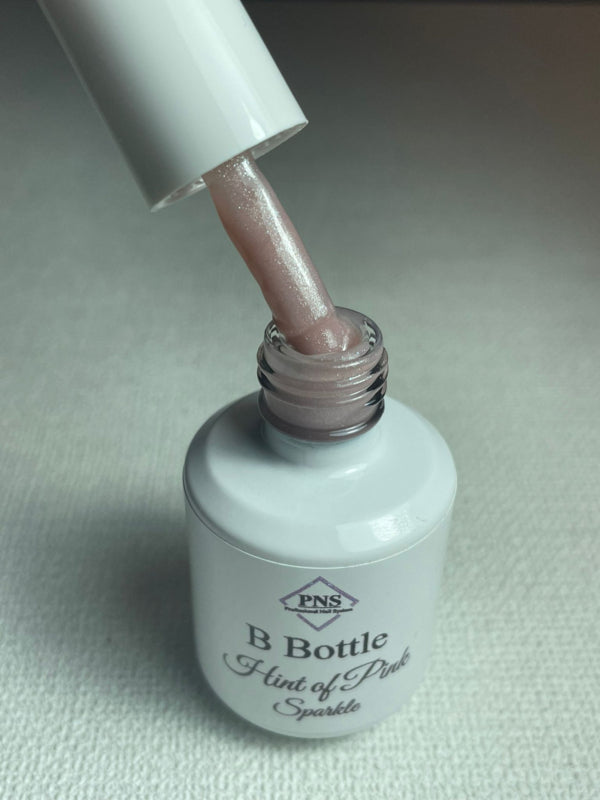 B Bottle Hint Of Pink Sparkle