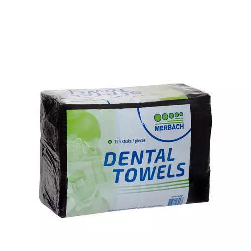 Merbach Dental Towels Zwart (125st)